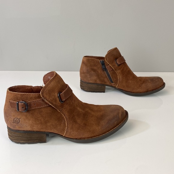 Born Kristina Rust/Brown Booties Size 8 - Picture 2 of 15